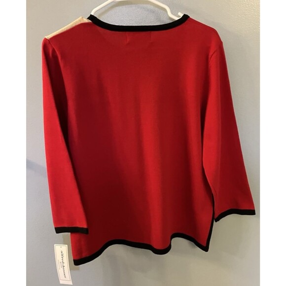 Alfred Dunner Womens Petite Colorblock Beaded Sweater Size PXL NWT - Picture 7 of 7